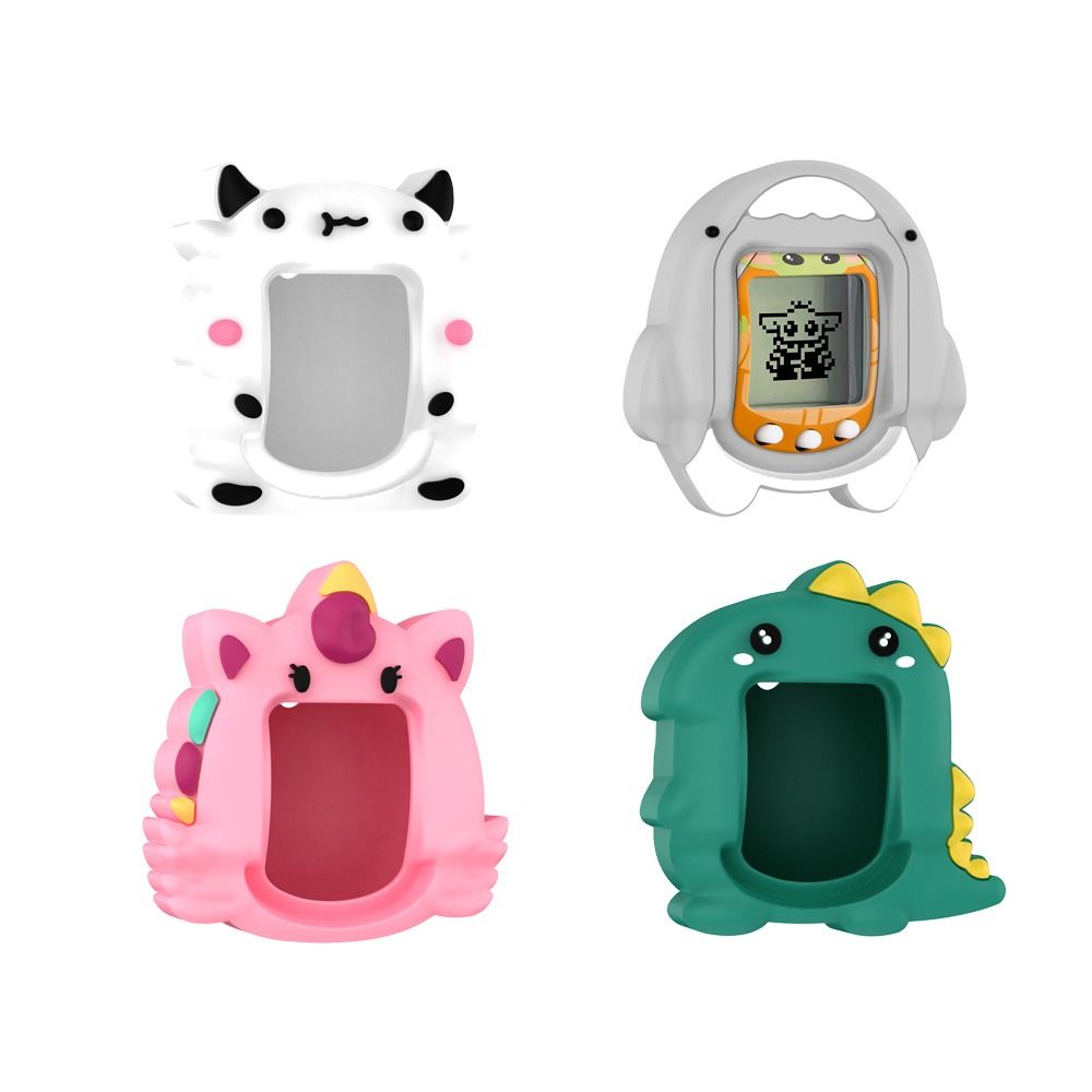 Tamagotchi Electronic Pet Virtual - Casing Kartun Mesin Permainan Silikon, Pelindung
