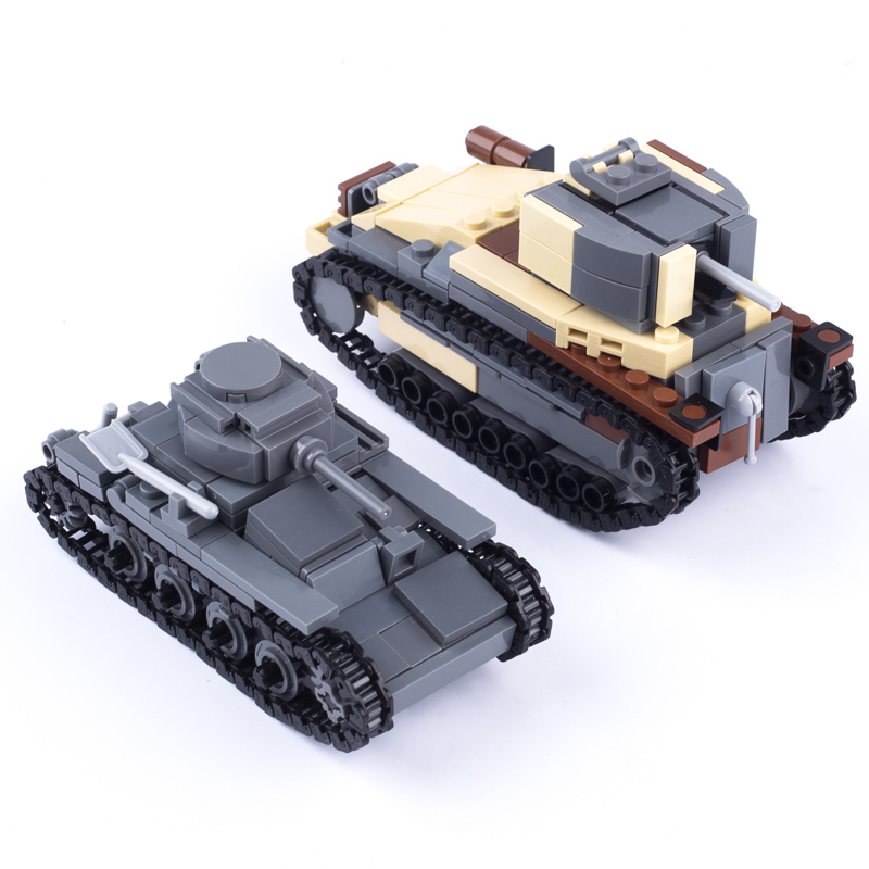 Lego Compatible Military Tank - WW2 Jepang Tank Militer Blok Bangunan