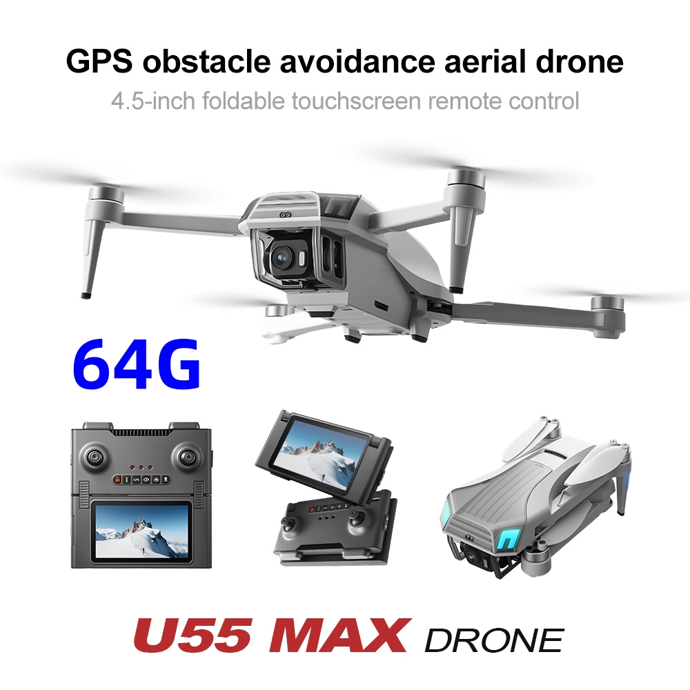 Drone NCZOBOE U55 Profesional  - Fpv Brushless Rc Drone 4K ulasan dan harga