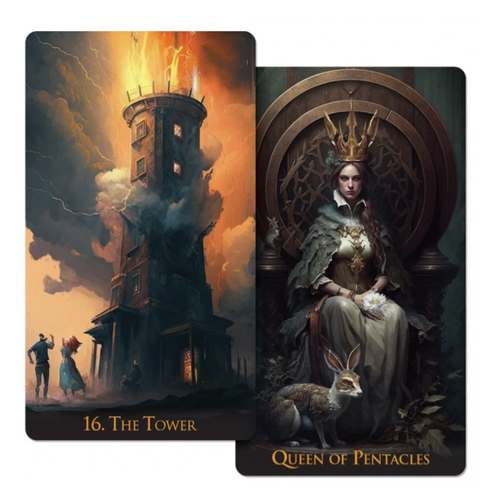12*7cm Dunia aneh Tarot 78 kar - Tarot Cards Deck With Guidebook ulasan dan harga