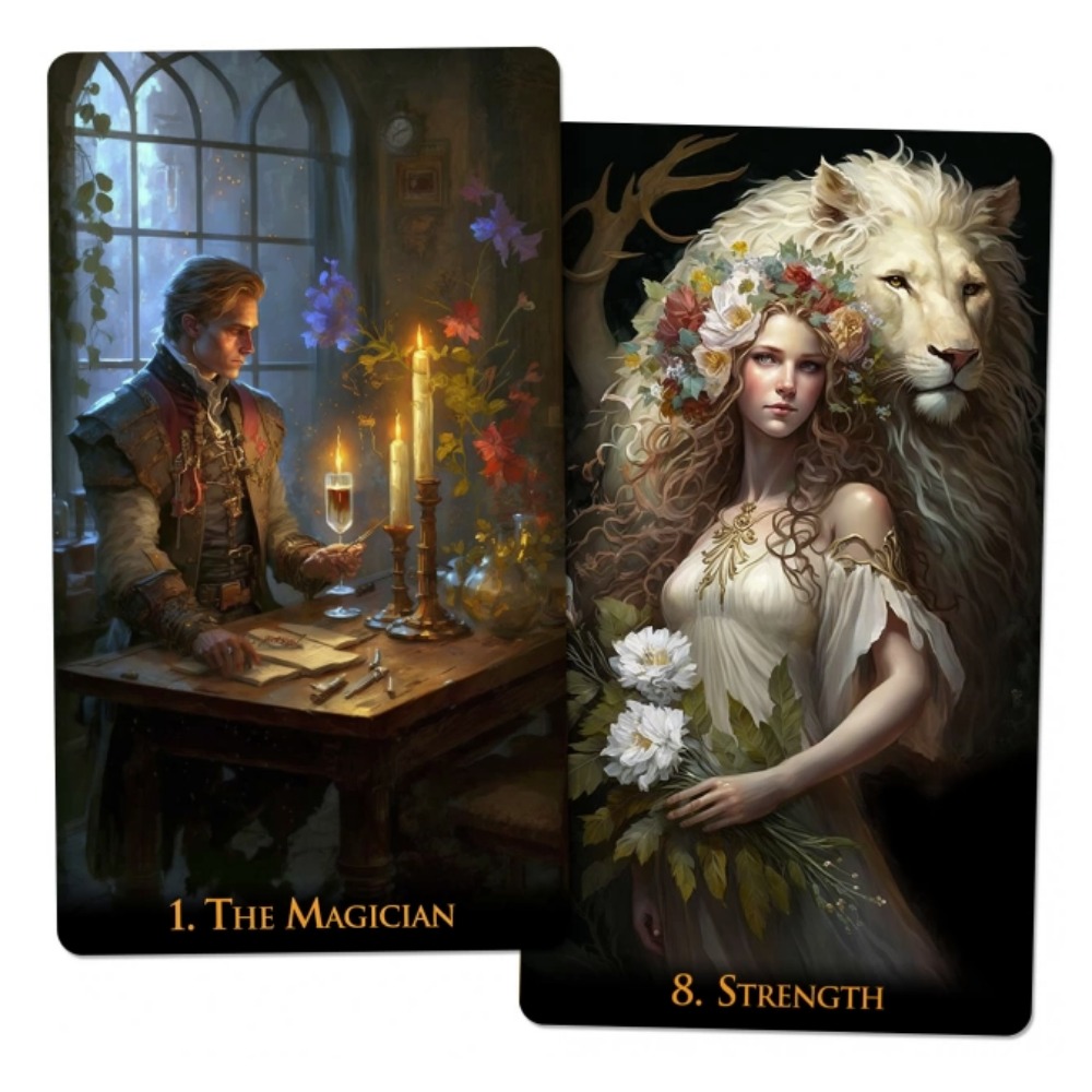12*7cm Dunia aneh Tarot 78 kar - Tarot Cards Deck With Guidebook ulasan dan harga