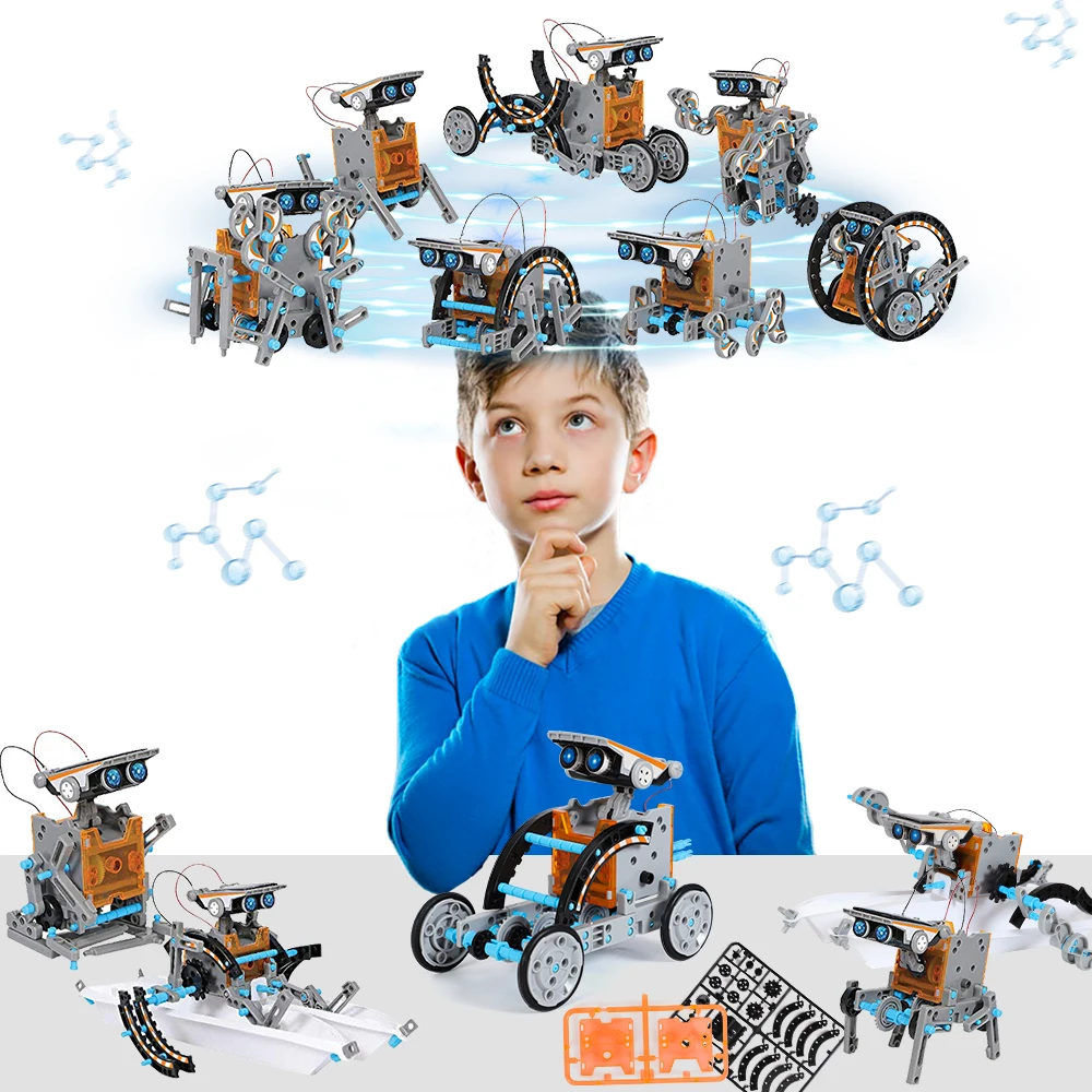 STEM 13-in-1 mainan Robot sury - Stem Solar Robot Kit For Kids ulasan dan harga