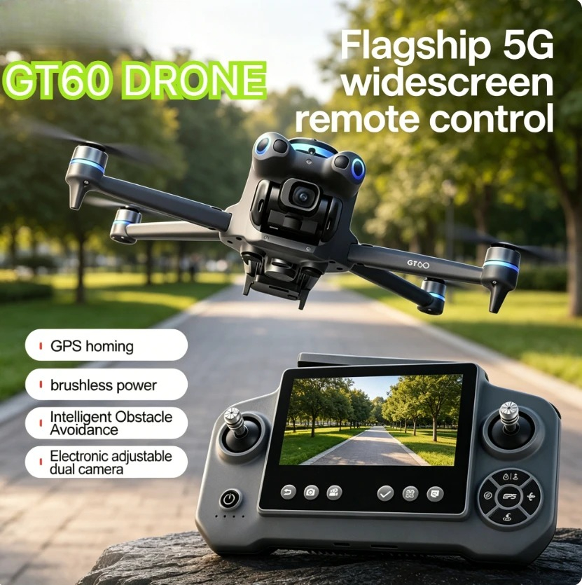 GT60 GPS Foldable RC Quadcopte - Fpv Brushless Rc Drone 4K ulasan dan harga