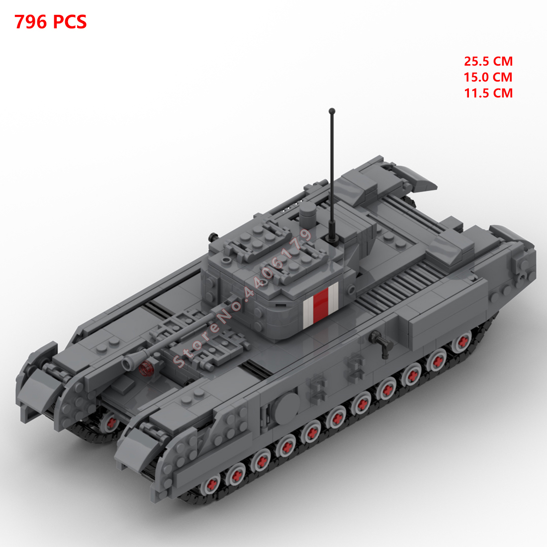 Hot Militer Perang Dunia II In - Lego Compatible Military Tank ulasan dan harga
