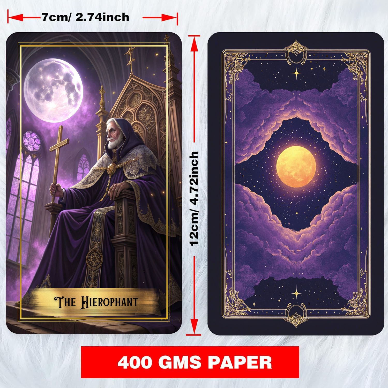 Dek Kartu Tarot Purple Moon de - Tarot Cards Deck With Guidebook ulasan dan harga